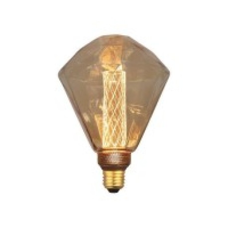 Bombilla LED Forma Diamante 3,5W Ε27 2000K Vidrio oro Regulable Aimur