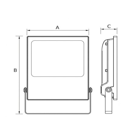 RABAT CCT Proyector LED 200W 26000 lm 3CCT Negro Ilumax
