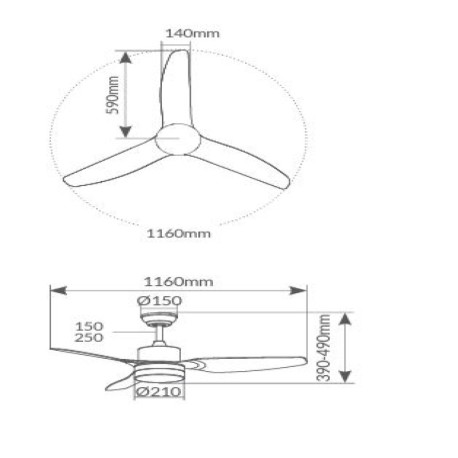 Ventilador de techo Bumera GSC