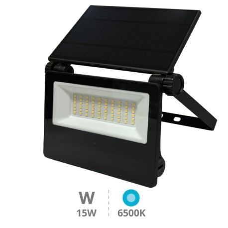 Proyector solar LED Kumira con sensor 15w 6500k negro GSC