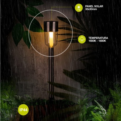 Pack-24 Estaca jardín solar LED Righa 2700-3300K IP44 GSC