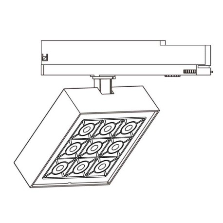 Proyector LED Track.34 carril trifásico 40w I-TEC