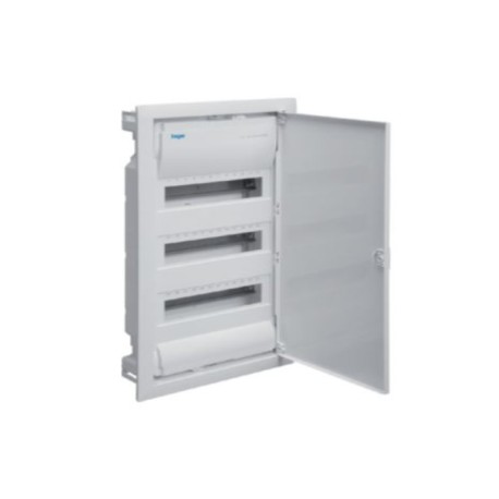 Caja empotrable Golf VU36EP 3 filas 36M puerta opaca blanca HAGER