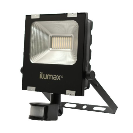 OSLO S Proyector LED 30W 3300 lm 4000K Negro con Sensor Ilumax