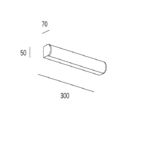 Aplique para baño Lungo cromo 3000k IP44 Forlight