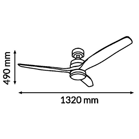 Ventilador de techo Aras blanco Mimotec