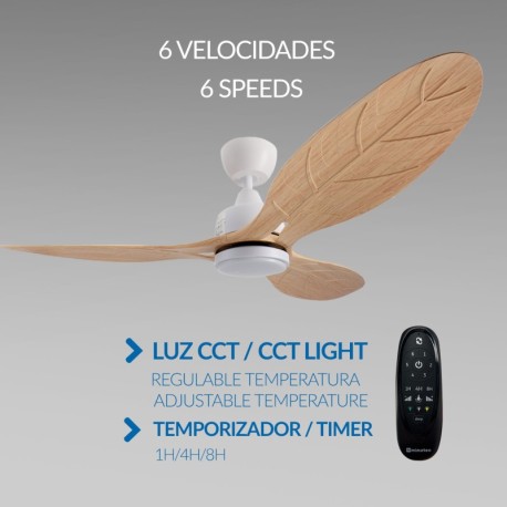 Ventilador de techo Aras blanco Mimotec