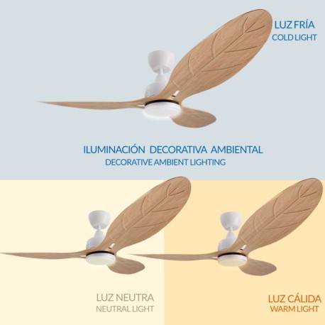 Ventilador de techo Aras blanco Mimotec