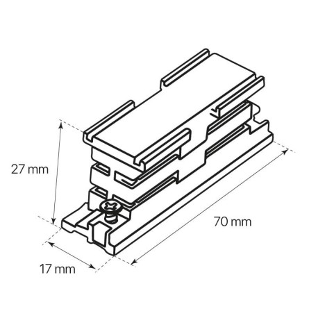 Conector interior carril trifásico Kodiak I-TEC