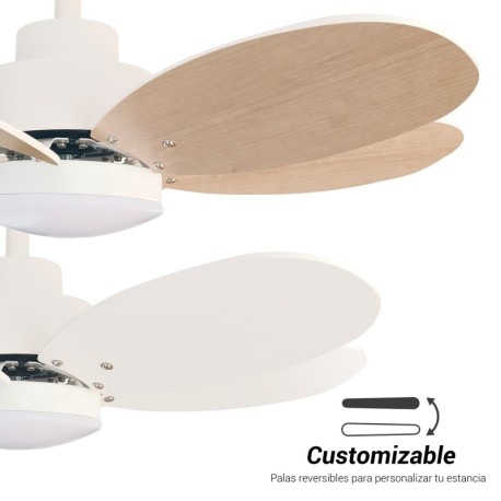 Ventilador de techo Raibow Blanco de Sulion