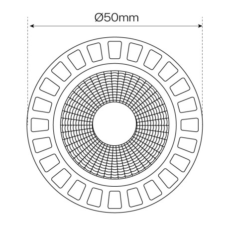 Bombilla D-ECO COB 6w GU10 Dimable Triac I-TEC