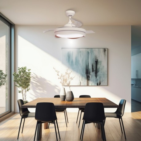 Ventilador techo Nicosia con luz CCT GSC