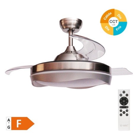 Ventilador techo Nicosia con luz CCT GSC