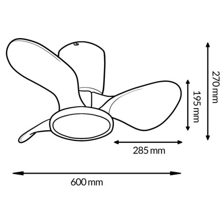 Ventilador de techo Nature blanco Mimotec