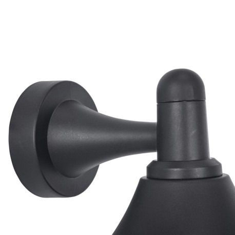 Aplique de exterior Alan Conic E27 15w negro Forlight