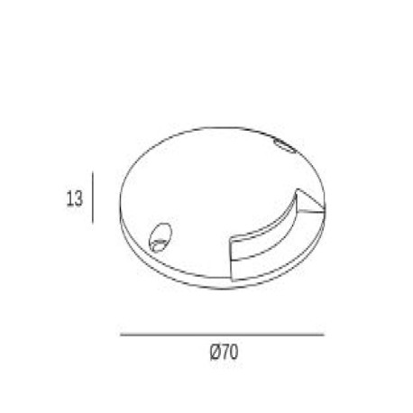 Baliza Way gris 0.3w 3000k Forlight