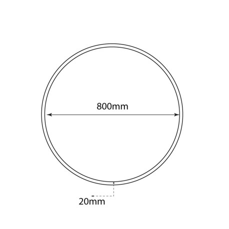 Lámpara de techo Ring 60w I-TEC