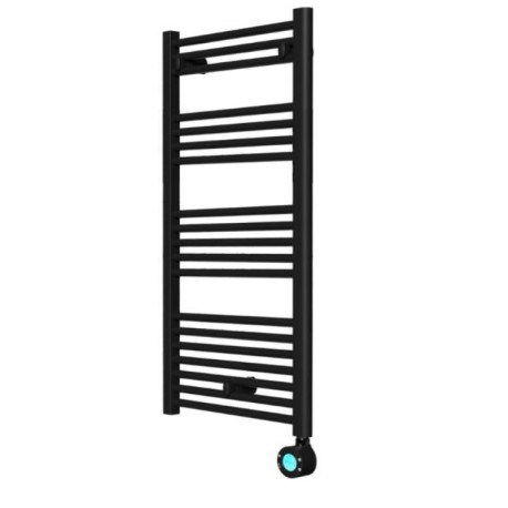 Toallero Elba Plus eléctrico bajo consumo negro 400mm  Rointe