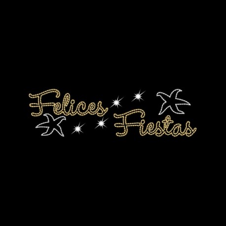 Letrero Felices Fiestas estrella de Mar 250 Prilux