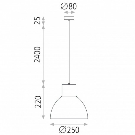 Lámpara de techo Krabi-S Colgante/25 de ACB Iluminación