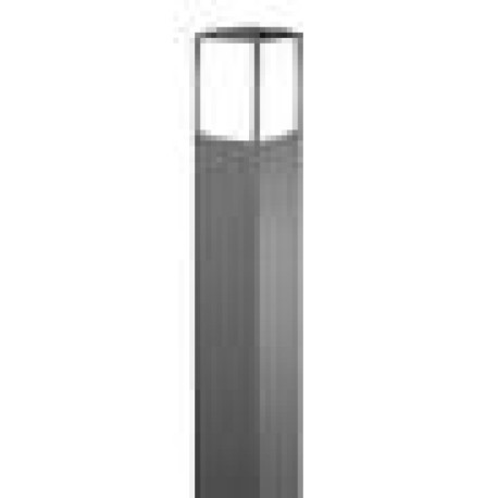 Columna Quadrat E27 12W IP44 Gris oscuro Aimur