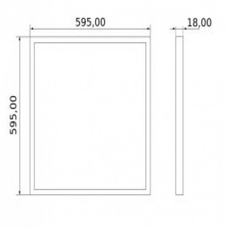 Panel led Acropolis 60x60 40w UGR<19 Reg Dali/1-10V/Push Threeline