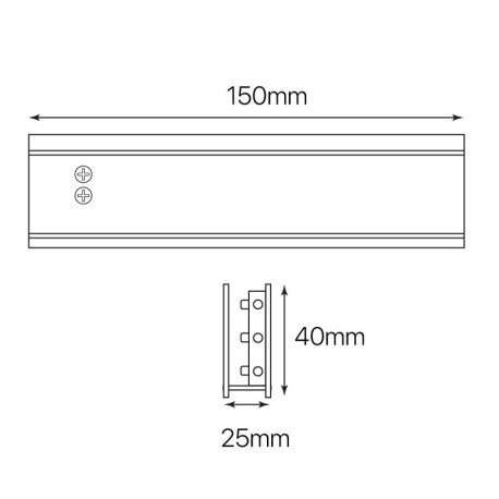 Conexión intermedia luminaria Office I-TEC