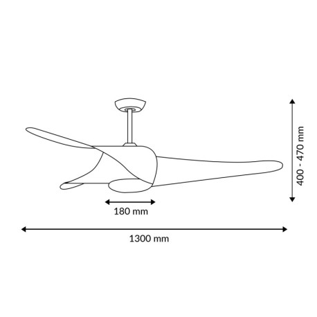 Ventilador de techo Fanton blanco Mimotec