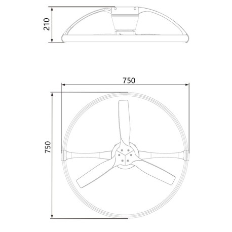 Ventilador de techo Nepal Mini Mantra