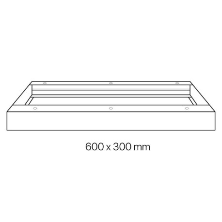 Marco para panel led 30x60cm aluminio I-TEC