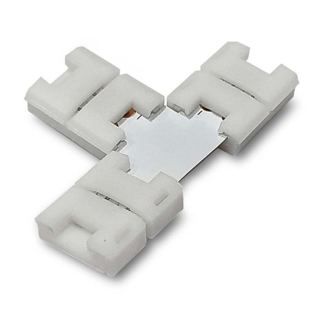 Conector T monocolor 2 pin tiras led 8mm y 10mm I-TEC