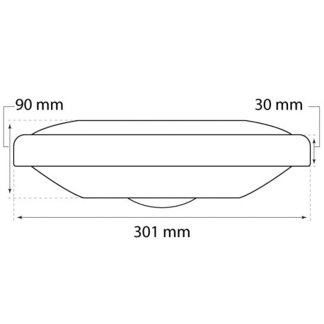 Luminaria vial Azor 120w On-Off gris I-TEC