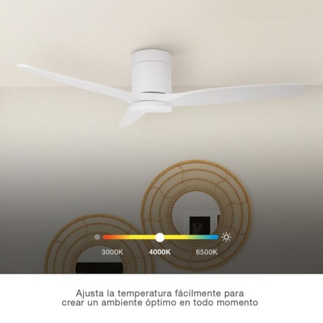 Ventilador de techo smart Kasama blanco luz CCT GSC