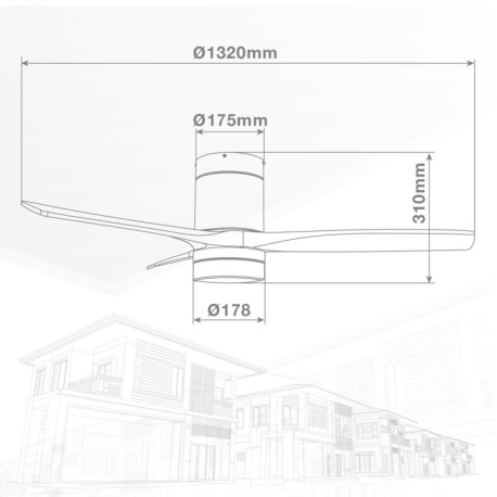 Ventilador de techo smart Kasama blanco luz CCT GSC