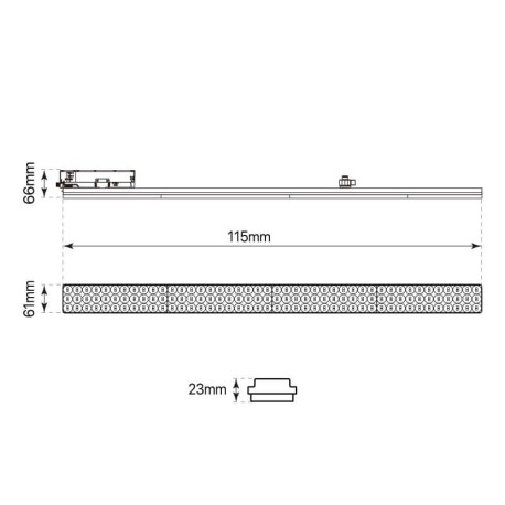 Proyector LED Pop-It Track carril trifásico 40w I-TEC