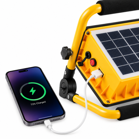 ILU50 Proyector Solar LED Portátil 100W 1150 lm 6500K Ilumax