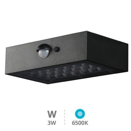 Aplique solar LED Piana c/ sensor movimiento y crepuscular GSC