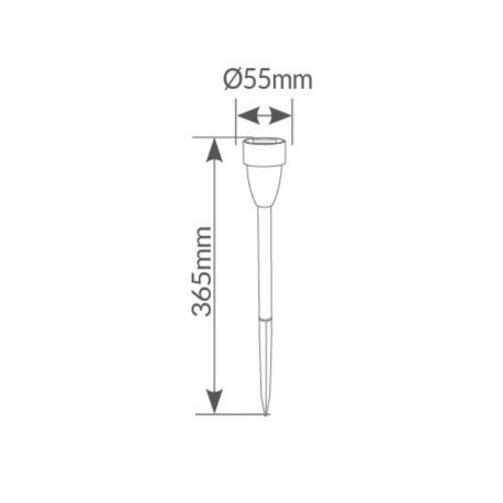 Pack-24 Estaca jardín solar LED Niali 1600-1800K IP44 GSC