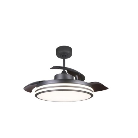Ventilador de techo Louis 35w CCT negro CristalRecord