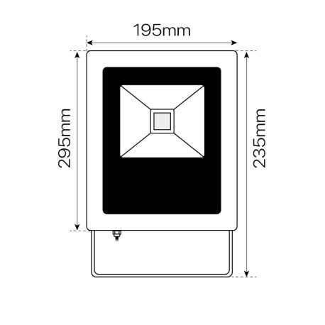 Proyector LED Concord 30w gris IP65 I-TEC
