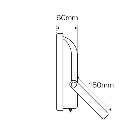 Proyector LED Concord 30w gris IP65 I-TEC