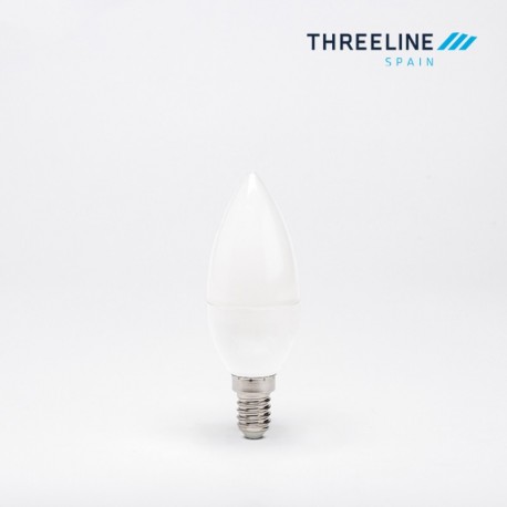 Bombilla LED Vela Zinc 5W E14 Threeline