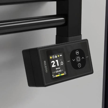 Toallero Orion digital bajo consumo con wifi negro Rointe