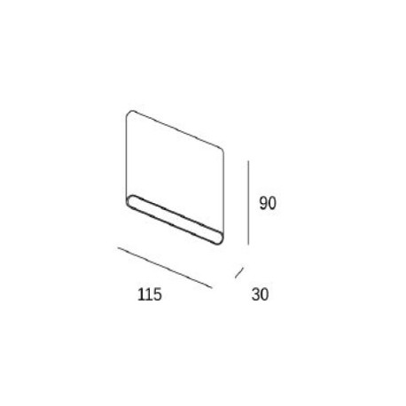 Aplique de exterior Slim 5w 3000k Forlight