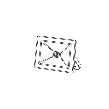 Proyector LED Eco negro 10W I-TEC