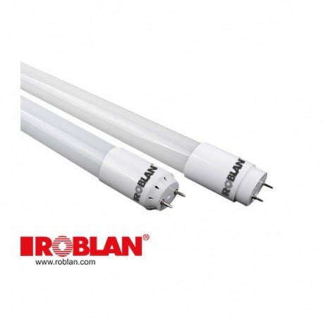 Tubo Fluorescente LED Cristal+prot. anti estallido PCB 600mm 9W Roblan