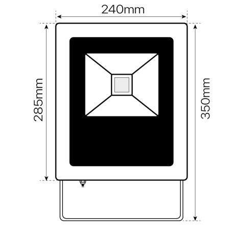 Proyector LED Concord 50w gris IP65 I-TEC
