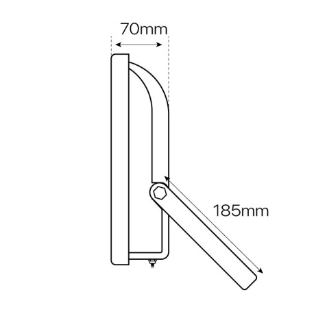 Proyector LED Concord 50w gris IP65 I-TEC