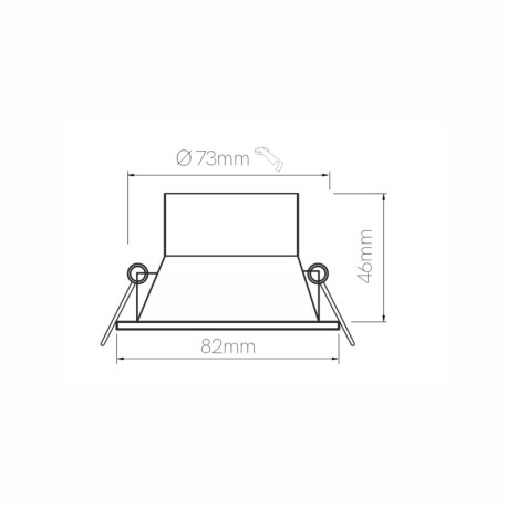 Foco empotrable Luk round IP65  Beneito Faure