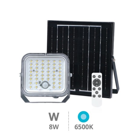 Proyector LED soalr Pamol 8w 6500k negro GSC